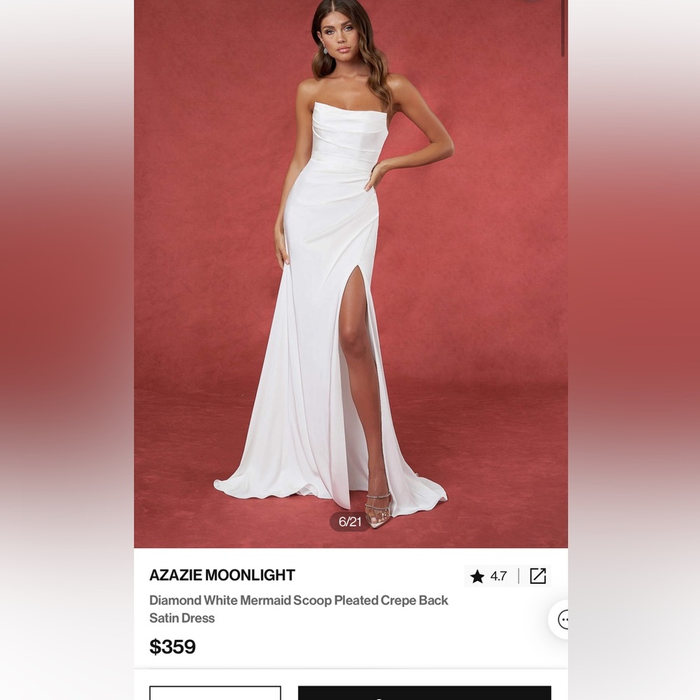 Azazie Moonlight wedding dress